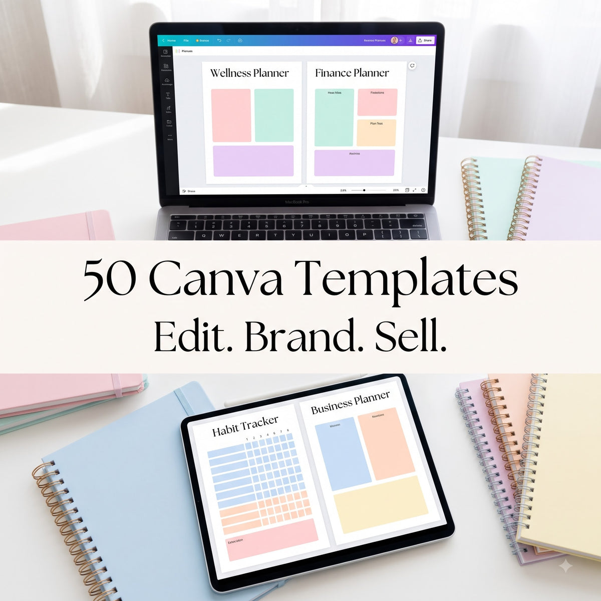 50 Canva Journal and Planner Template Links