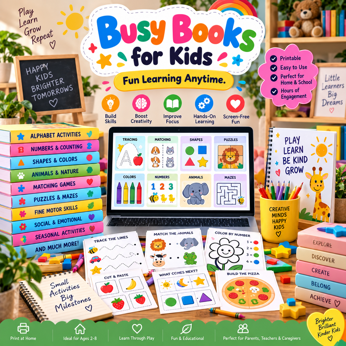 Busy Books Activity Bundle